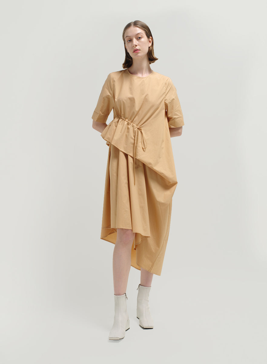 Low Back Drawstring Dress – Sixth Sense Design